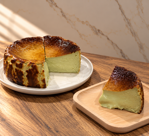 Pistachio Basque Cheesecake