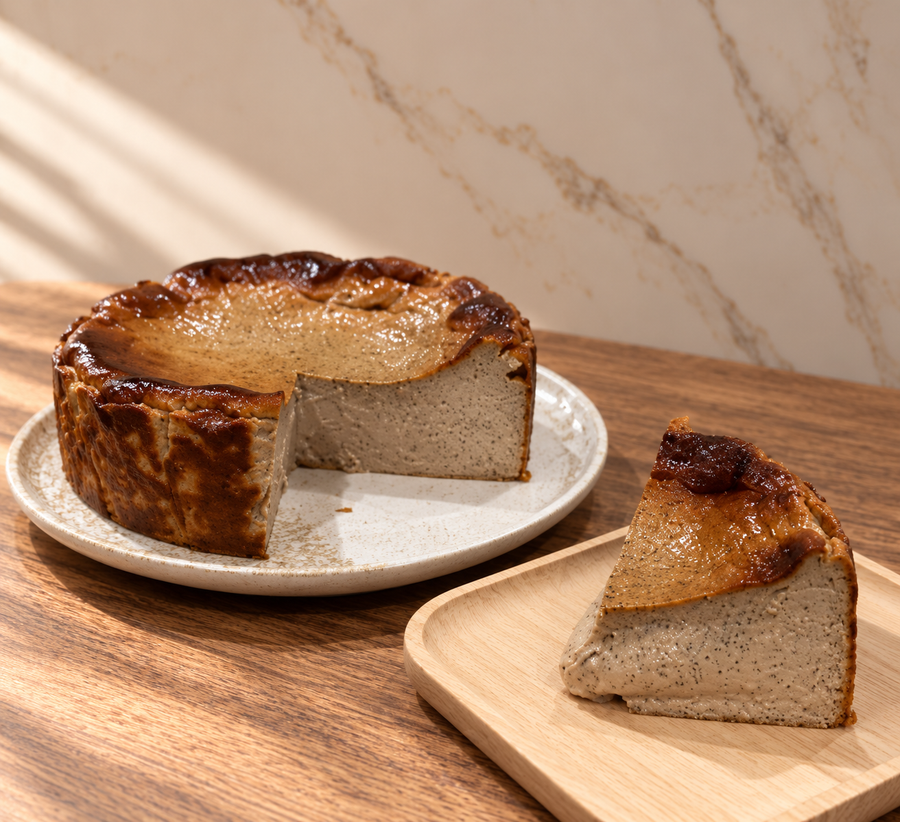 Hojicha Basque Cheesecake