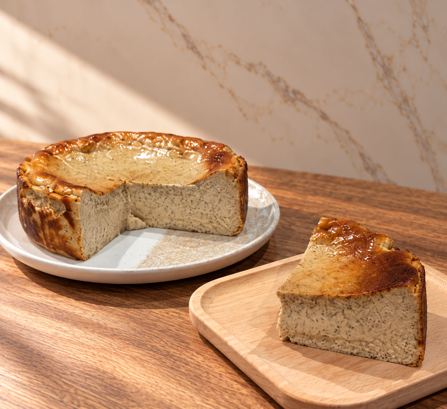 Earl Grey Basque Cheesecake