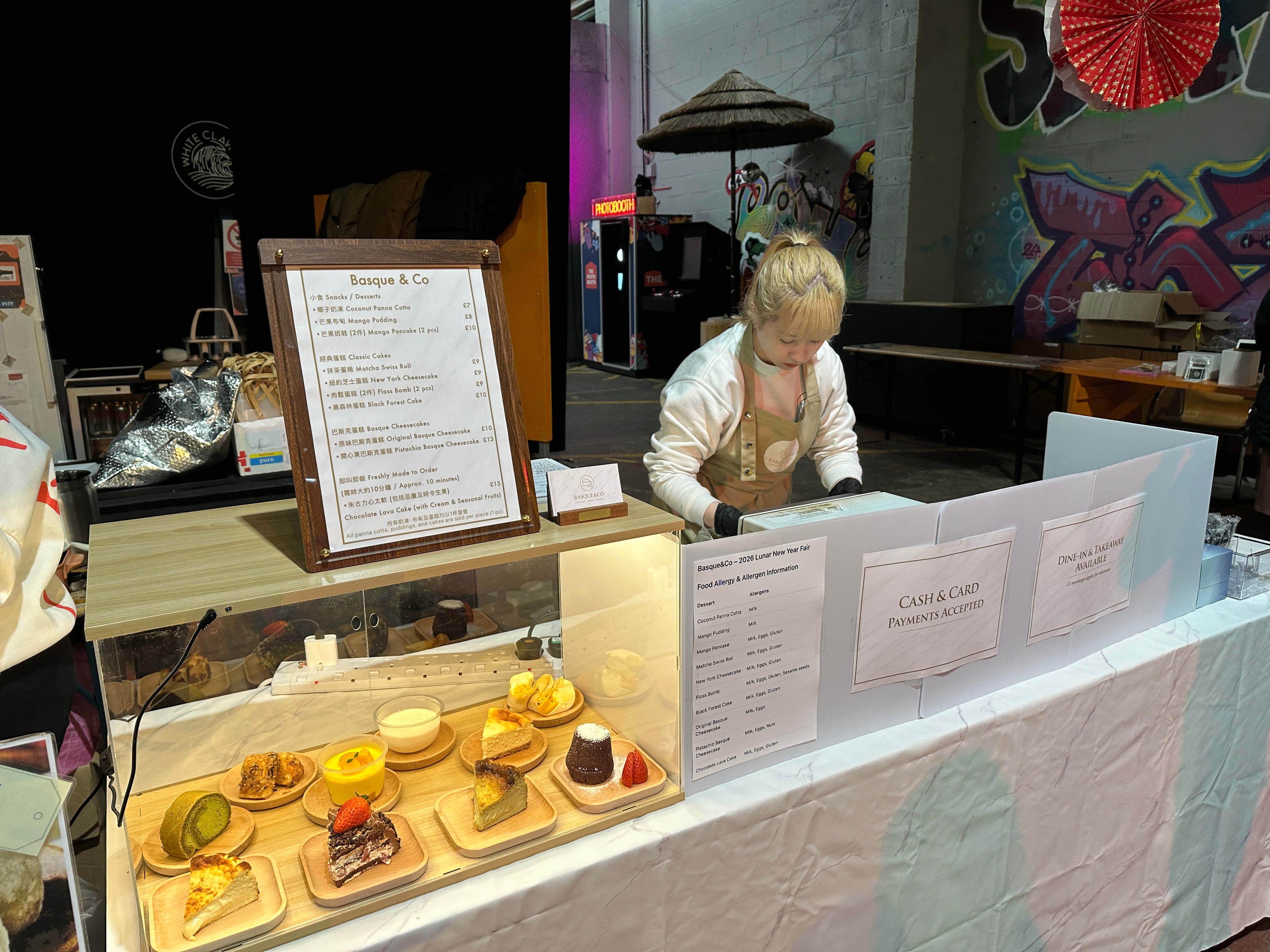 Cherry Lai at the Basque & Co stall